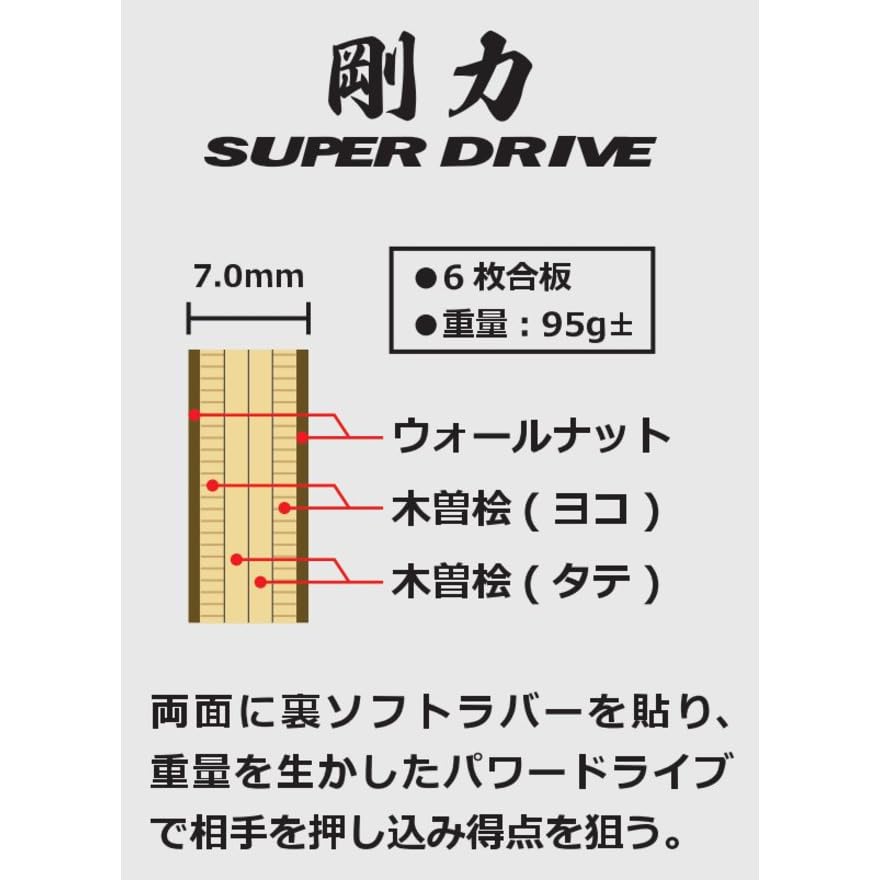 ニッタク 剛力スーパードライブ シェークラケット 画像6