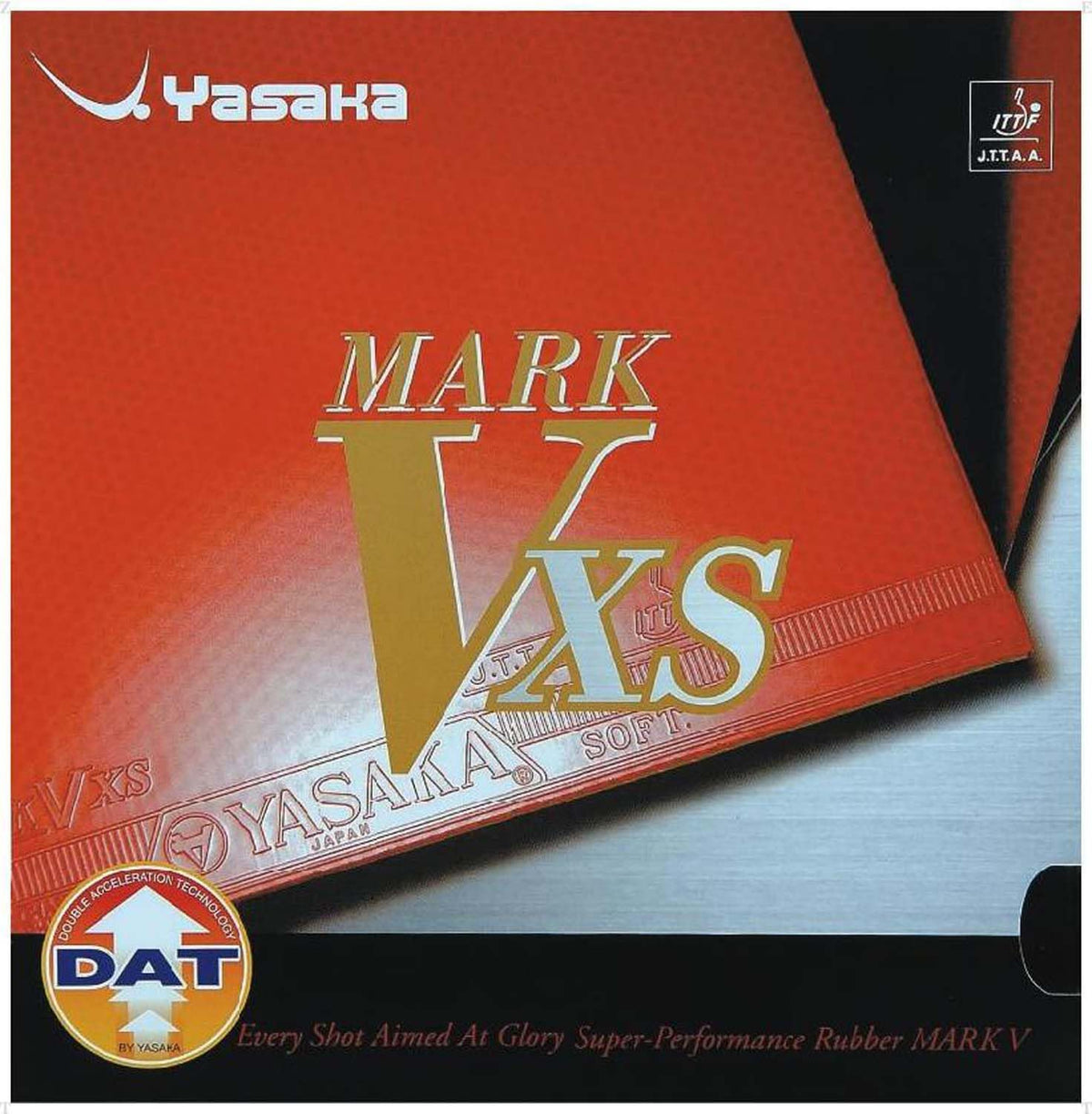 ヤサカ マーク V XS 裏ソフトラバー レッド / 特厚