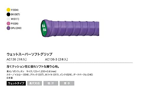 ヨネックス ウェットスーパーソフトグリップ(3本入) グリップテープ 画像5