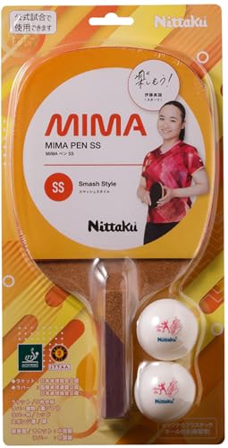 ニッタク MIMAペン SS ラバー張りラケット 画像7