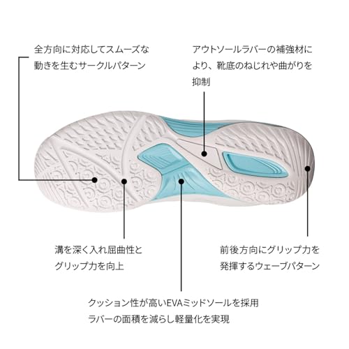 ニッタク ムービングエース 卓球シューズ 画像19