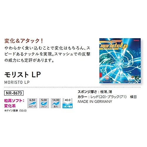 ニッタク モリスト LP ツブ高ラバー 画像5