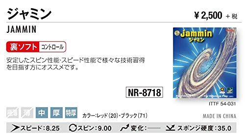 ニッタク ジャミン 卓球ラバー 画像3