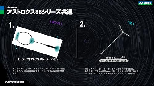 ヨネックス アストロクス88Sツアー バドミントンラケット 画像5