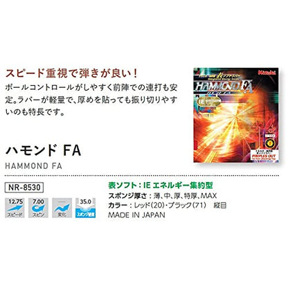ニッタク ハモンド FA 表ソフトラバー 画像11