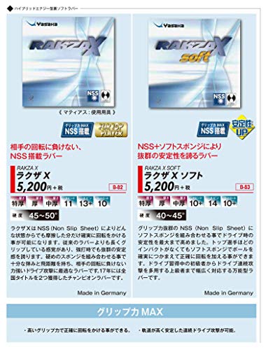 ヤサカ ラクザX 裏ソフトラバー 画像3