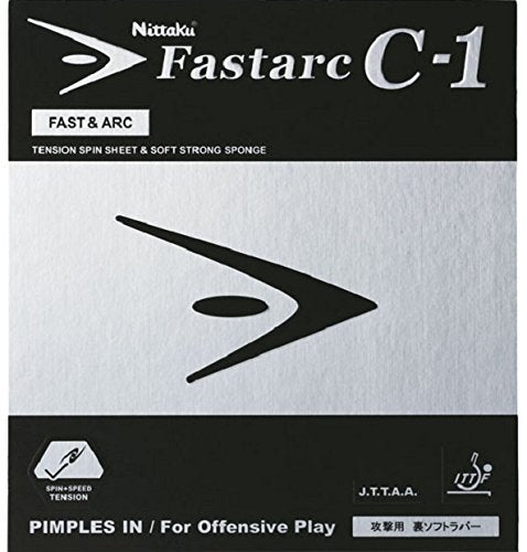 ニッタク ファスターク C-1 裏ソフトラバー レッド / 厚