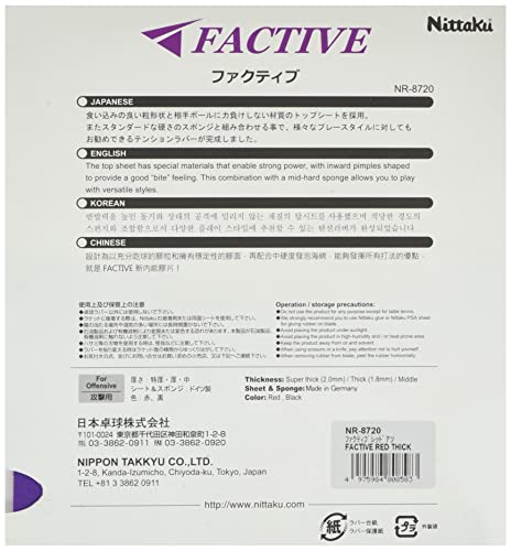 ニッタク ファクティブ 裏ソフトラバー 画像3