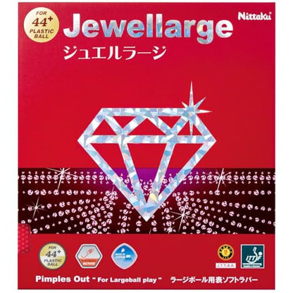 ニッタク ジュエルラージ ラージボール用ラバー レッド / 特厚
