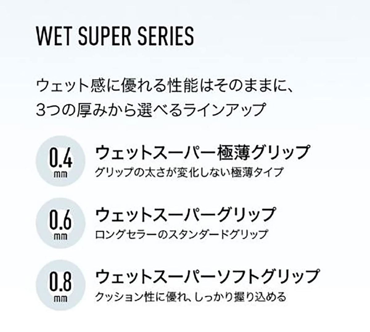 ヨネックス ウェットスーパーソフトグリップ(3本入) グリップテープ 画像2