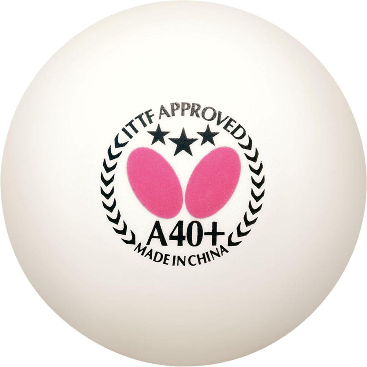 バタフライ スリースターボールA40＋ 卓球ボール ホワイト / 3個入