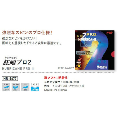 ニッタク キョウヒョウ プロ2 裏ソフトラバー 画像4