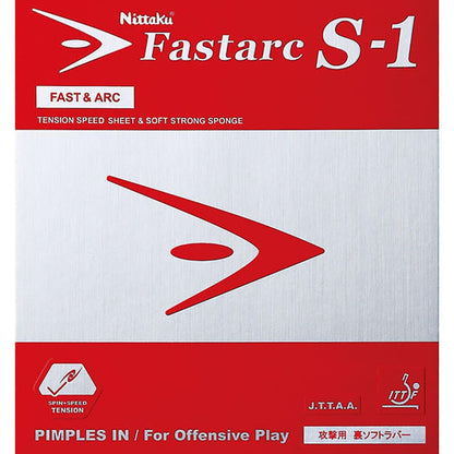 ニッタク ファスターク S-1 裏ソフトラバー レッド / 特厚