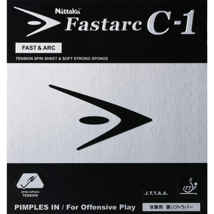 ニッタク ファスターク C-1 裏ソフトラバー レッド / 特厚