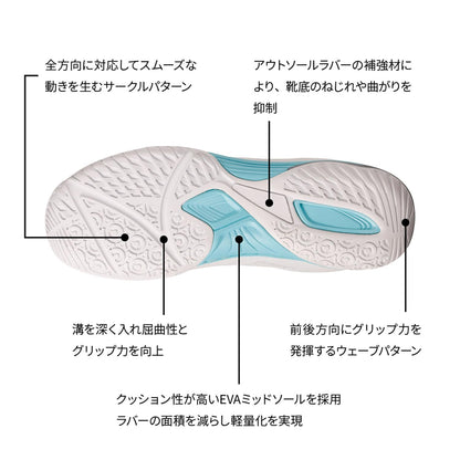 ニッタク ムービングエース 卓球シューズ 画像18