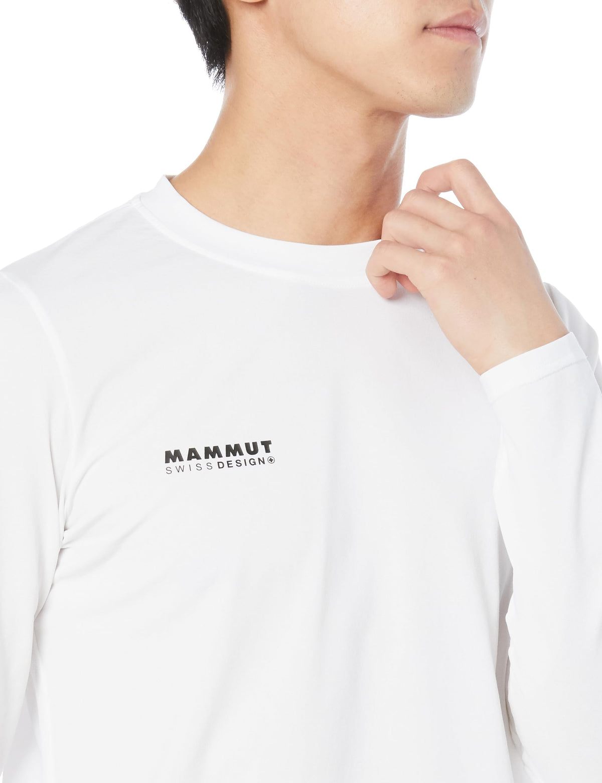 マムート QD ロゴ プリント ロングスリーブ Tシャツ アジアンフィット メンズ 画像4