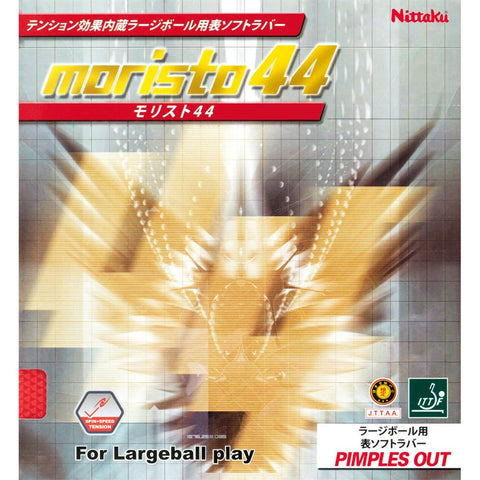 ニッタク モリスト44 ラージボール用ラバー レッド / 特厚