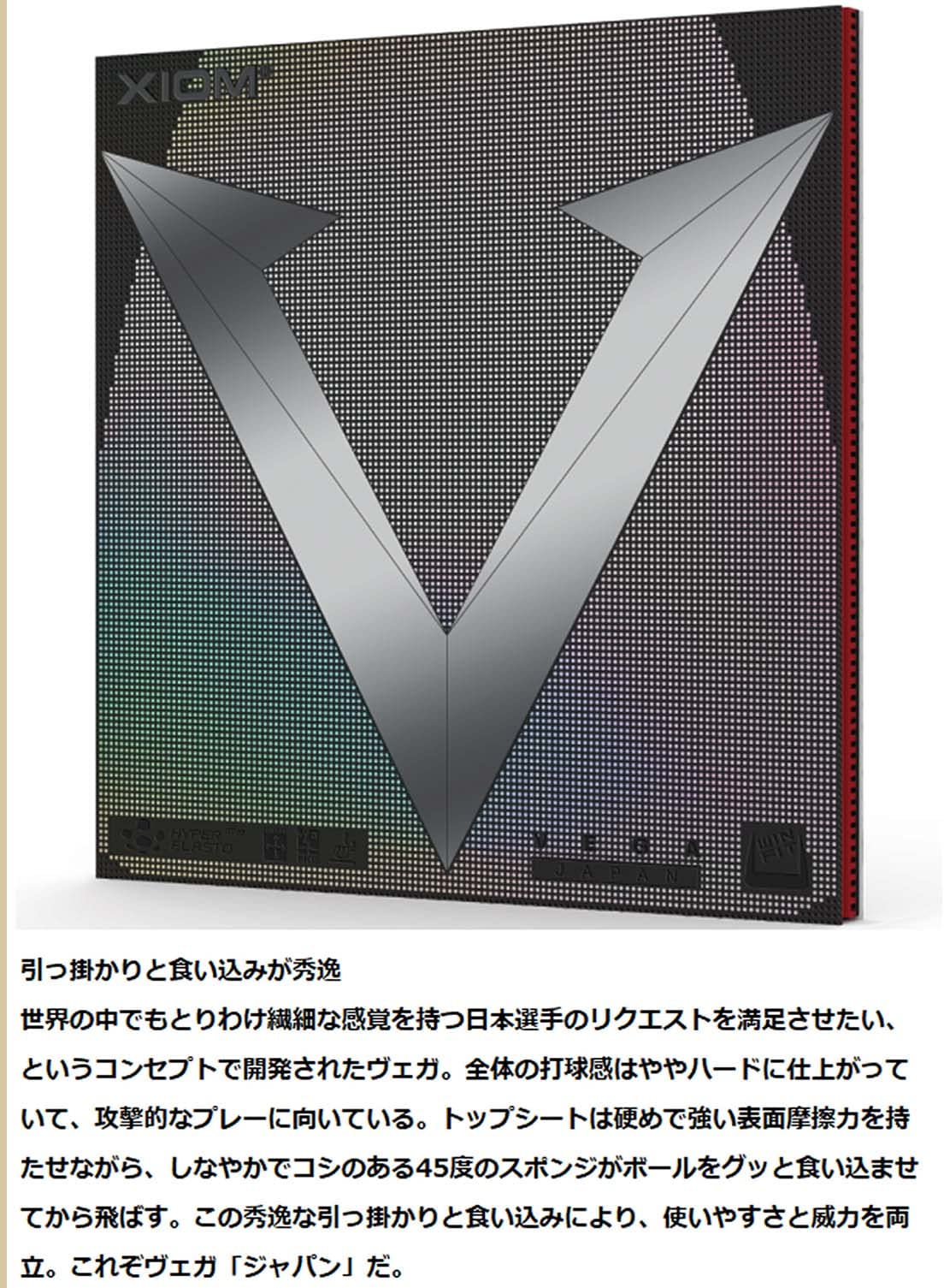 エクシオン ヴェガ ジャパン 裏ソフトラバー 画像7
