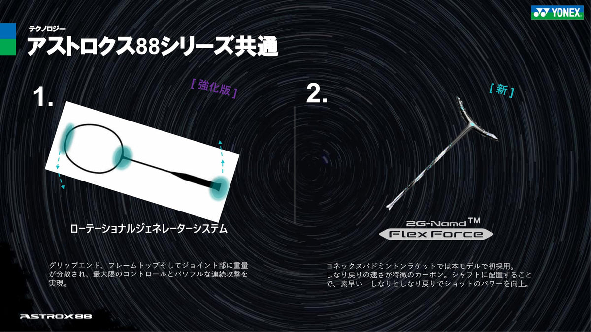 ヨネックス アストロクス88Sツアー バドミントンラケット 画像4