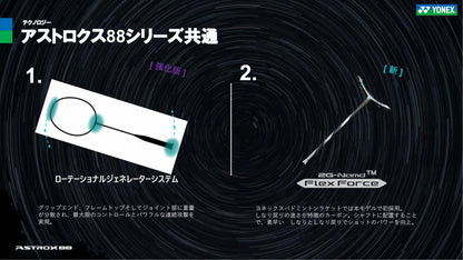 ヨネックス アストロクス88Sツアー バドミントンラケット 画像4