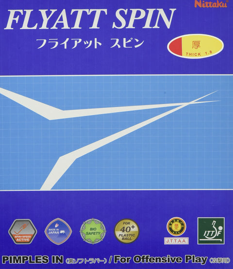 ニッタク フライアット スピン 裏ソフトラバー レッド / 中