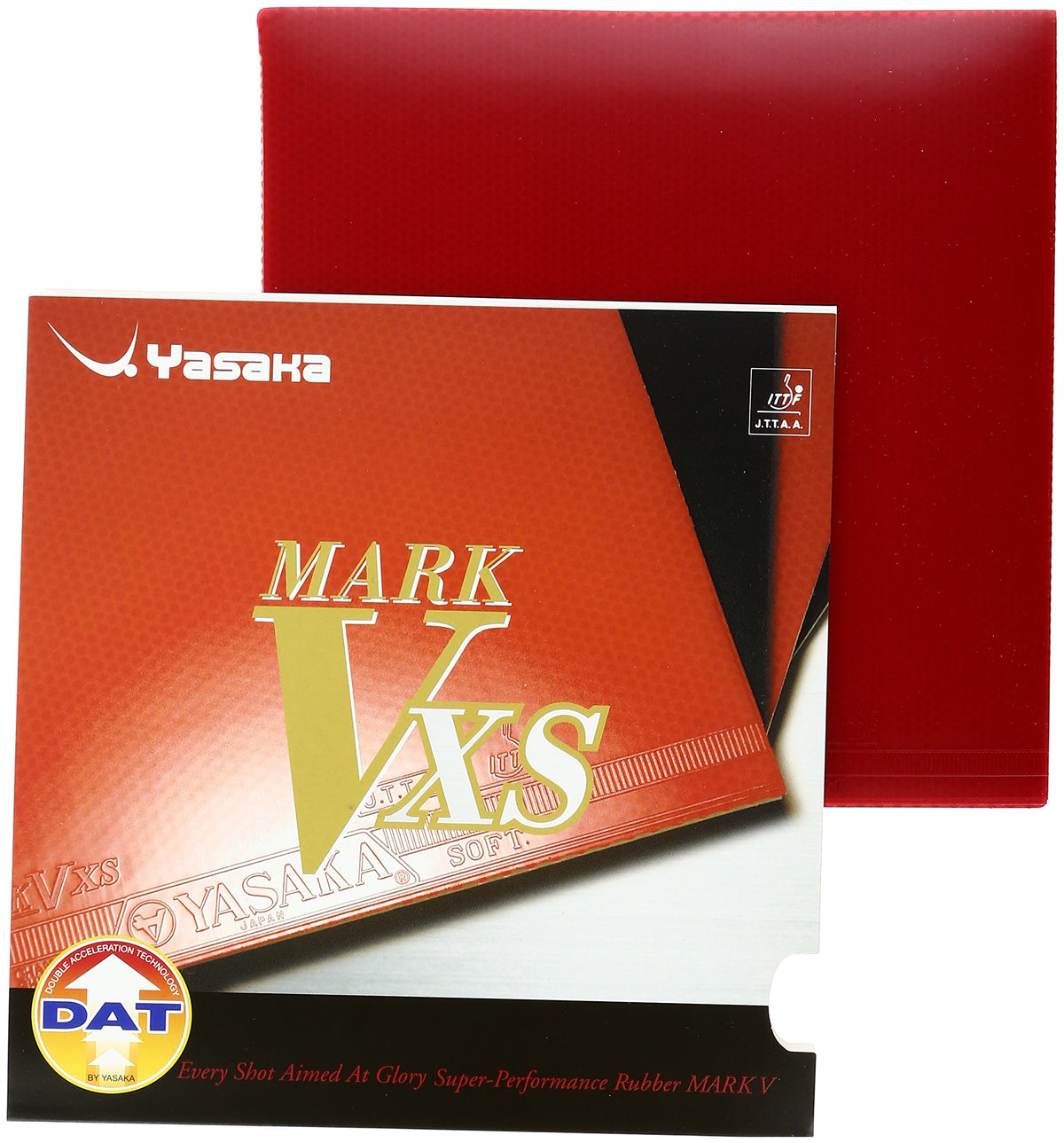ヤサカ マーク V XS 裏ソフトラバー レッド / 中厚