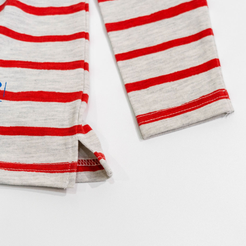 【送料無料！】【国内正規品】KIDS　ディズニー　ミッキーマウス　長袖Ｔシャツ　120cm　ボーダー 332226028