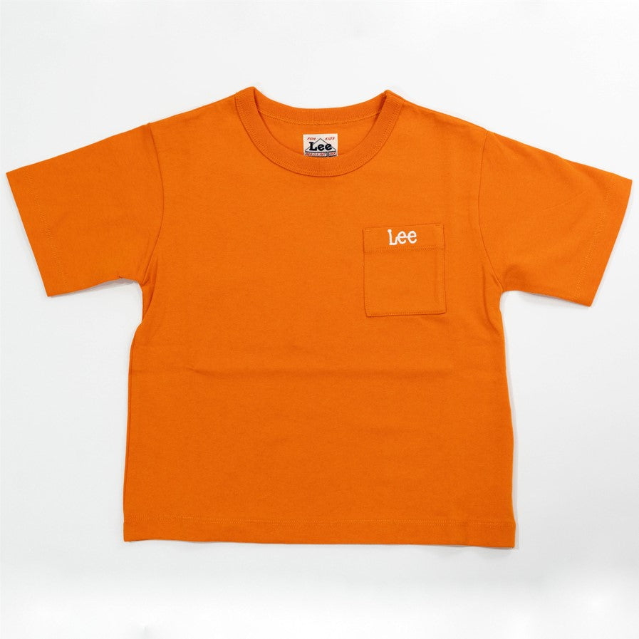 【送料無料！】【国内正規品】Lee ポケットＴシャツ 120cm〜150cm レッド ミント オレンジ ホワイト キッズ LK0622