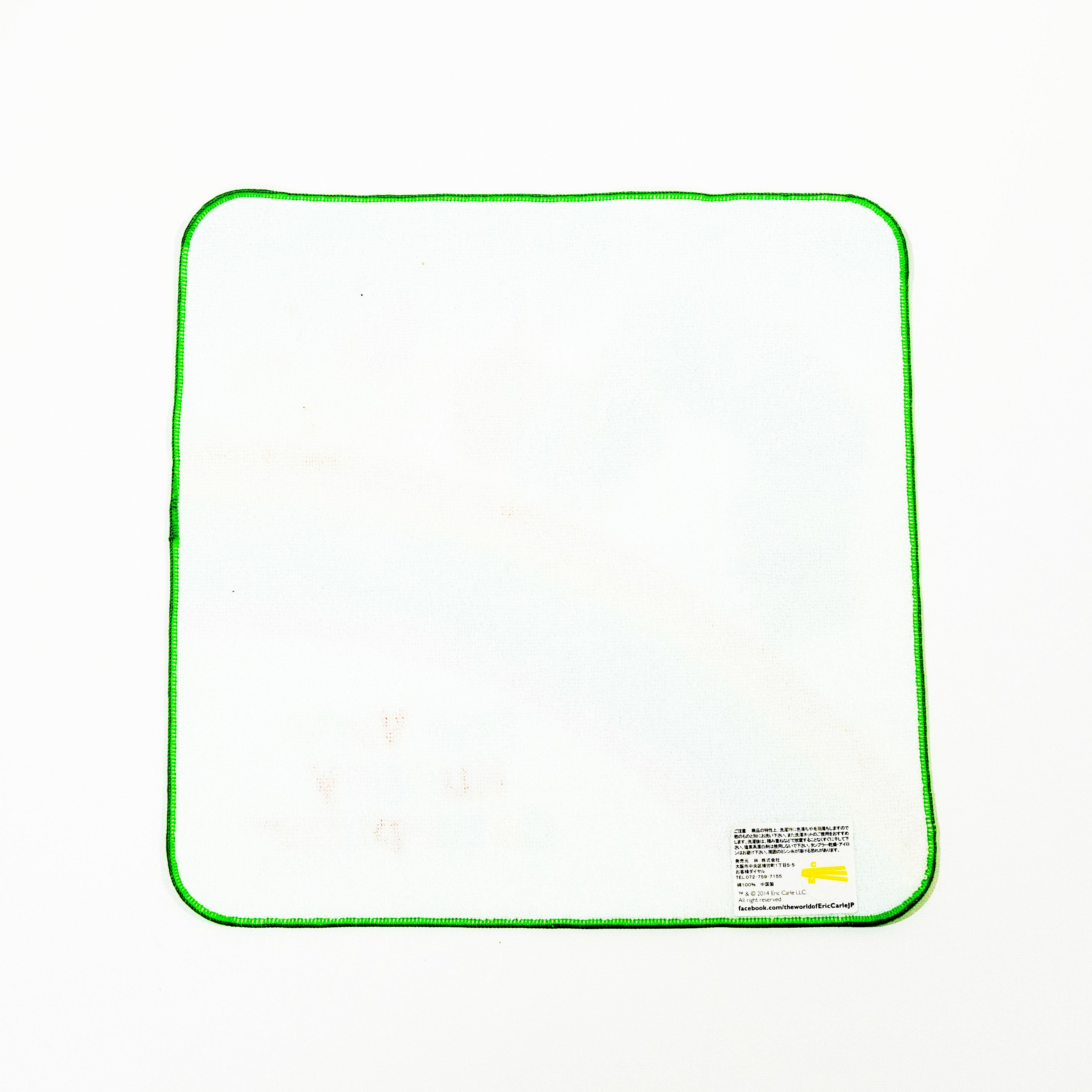 【送料無料！】【国内正規品】【はらぺこあおむし】ハンドタオル　ハンカチ　25cm×25㎝　綿100％