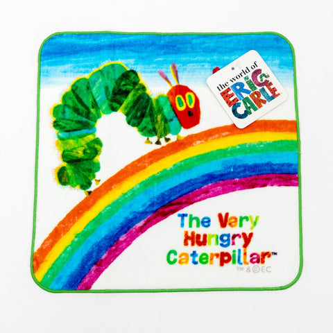【送料無料！】【国内正規品】【はらぺこあおむし】ハンドタオル　ハンカチ　25cm×25㎝　綿100％