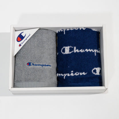 【送料無料！】【国内正規品】Champion　ウォッシュタオル　ギフトセット（２枚組）CP-1006　チャンピオン　ユーティリティ　グレー　ネイビー