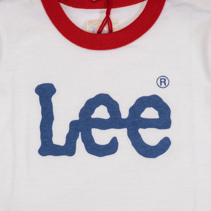 【送料無料！】【国内正規品】Lee 半袖ロゴＴシャツ 80〜100cm ネイビー 04 レッド 09 ベビー キッズ LK0631