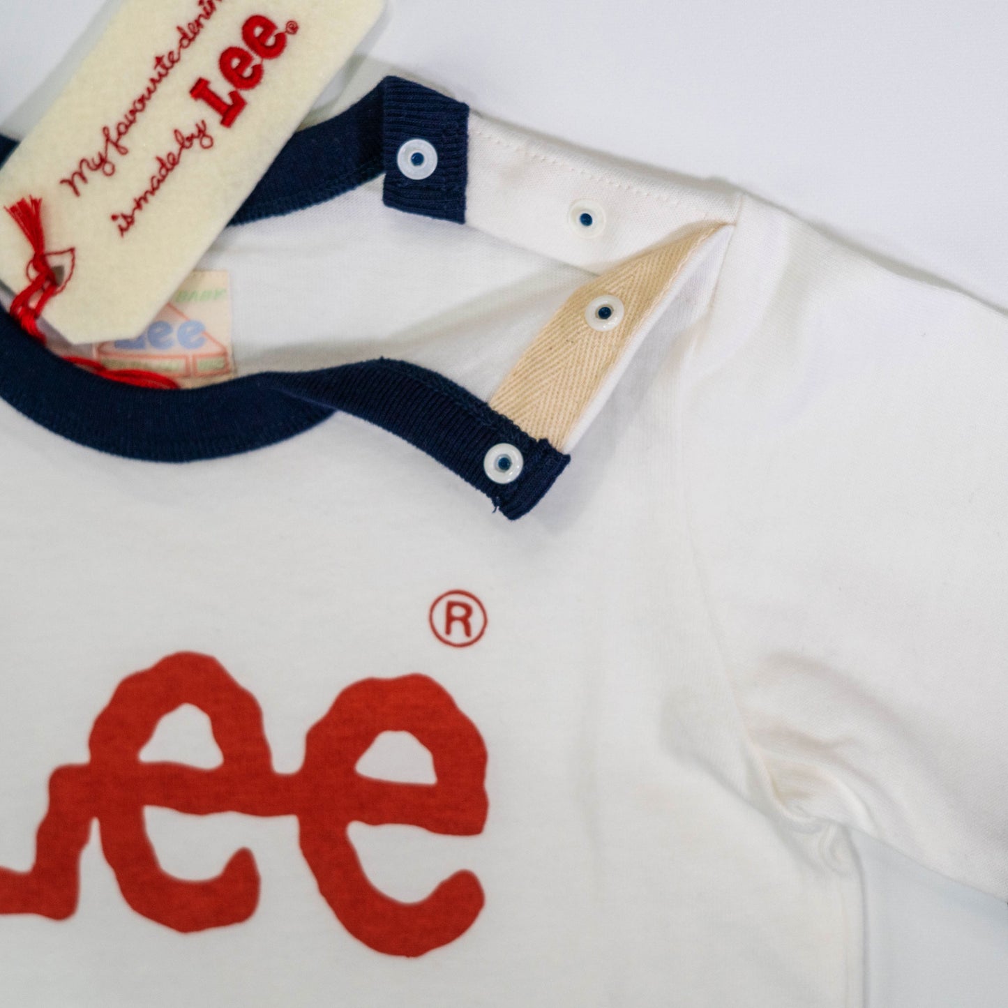 【送料無料！】【国内正規品】Lee 半袖ロゴＴシャツ 80〜100cm ネイビー 04 レッド 09 ベビー キッズ LK0631