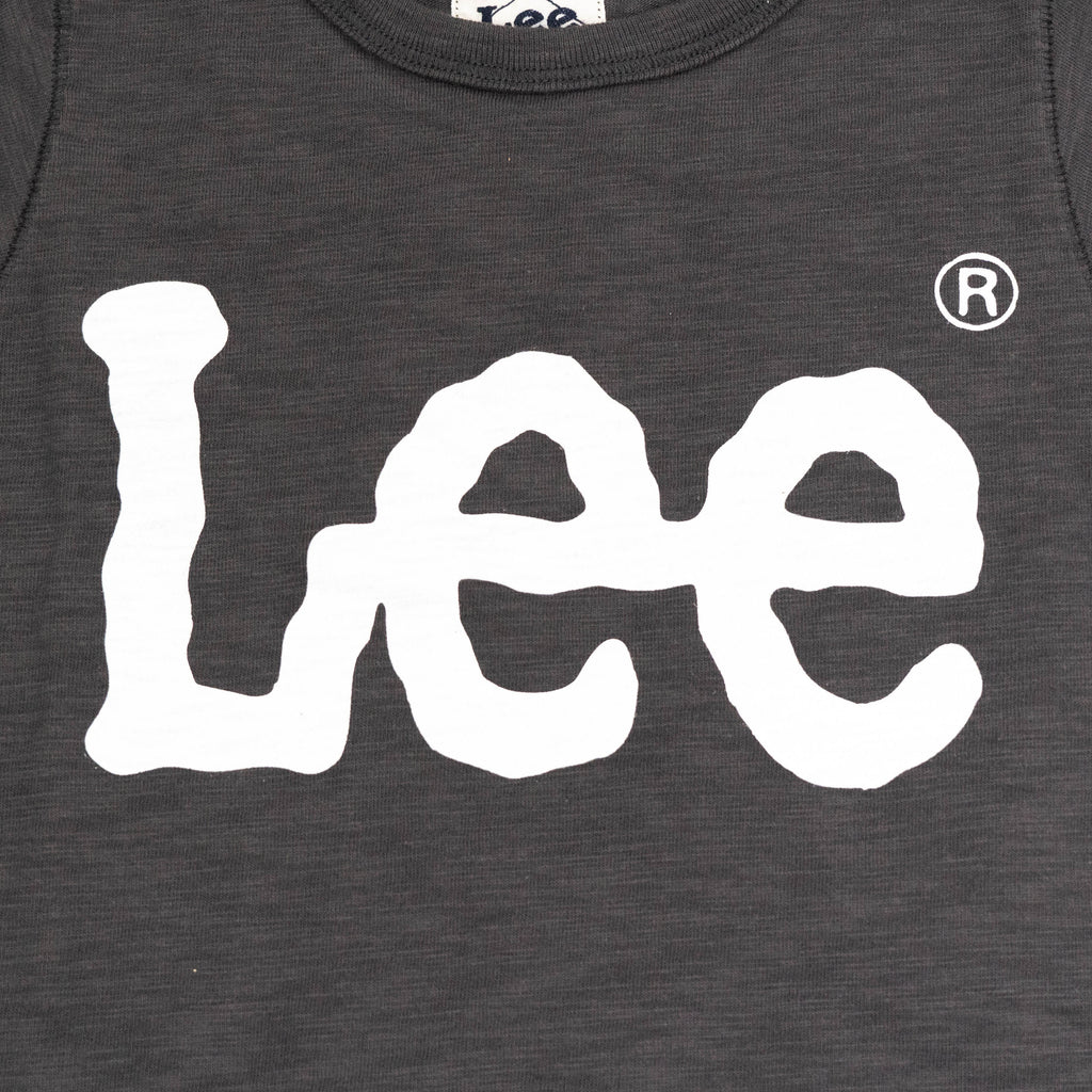 【送料無料！】【国内正規品】LEE　LOGO PRINT TEE   KIDS   ロゴTシャツ    ネイビー   ブラック   ナチュラル   グレー LK0407  100cm～140cm
