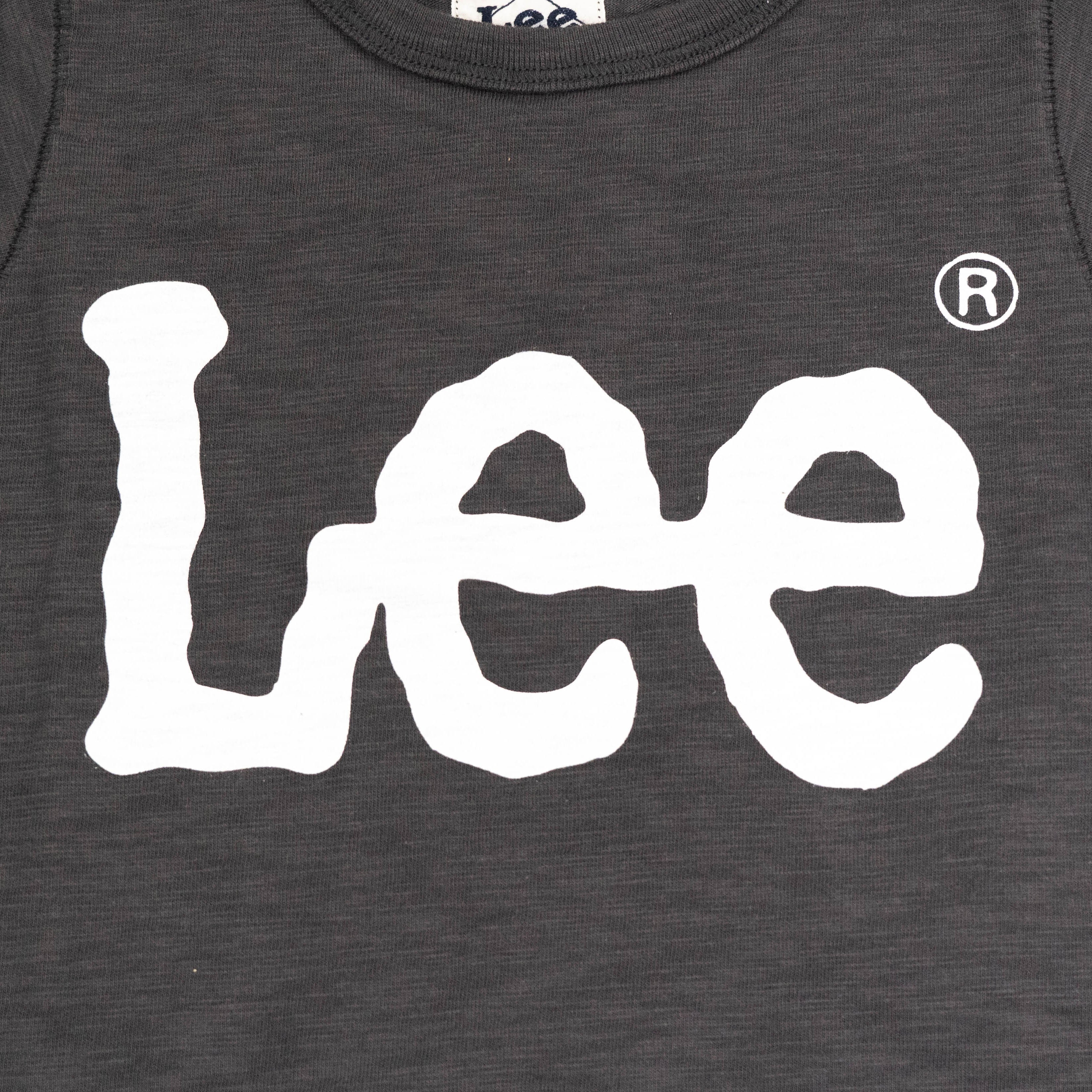 【送料無料！】【国内正規品】LEE　LOGO PRINT TEE   KIDS   ロゴTシャツ    ネイビー   ブラック   ナチュラル   グレー LK0407  100cm～140cm