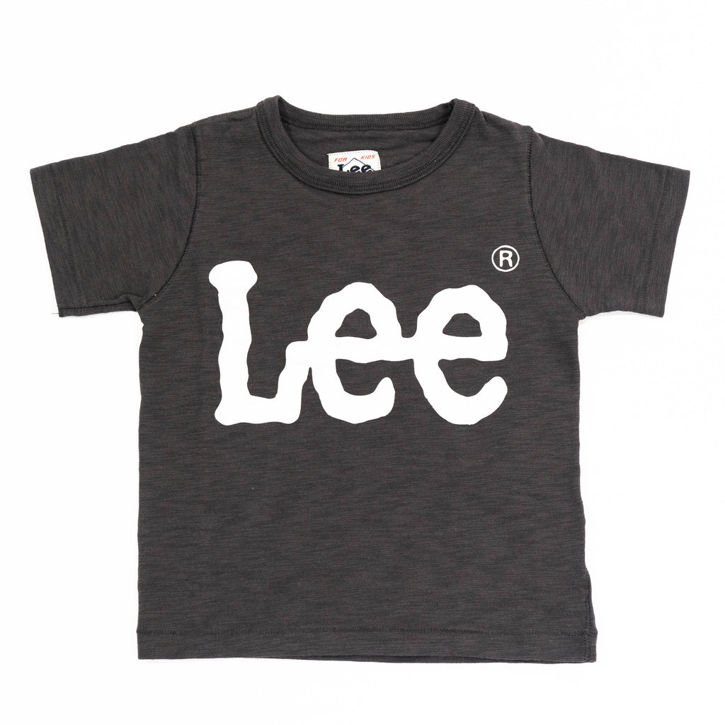 【送料無料！】【国内正規品】LEE　LOGO PRINT TEE   KIDS   ロゴTシャツ    ネイビー   ブラック   ナチュラル   グレー LK0407  100cm～140cm