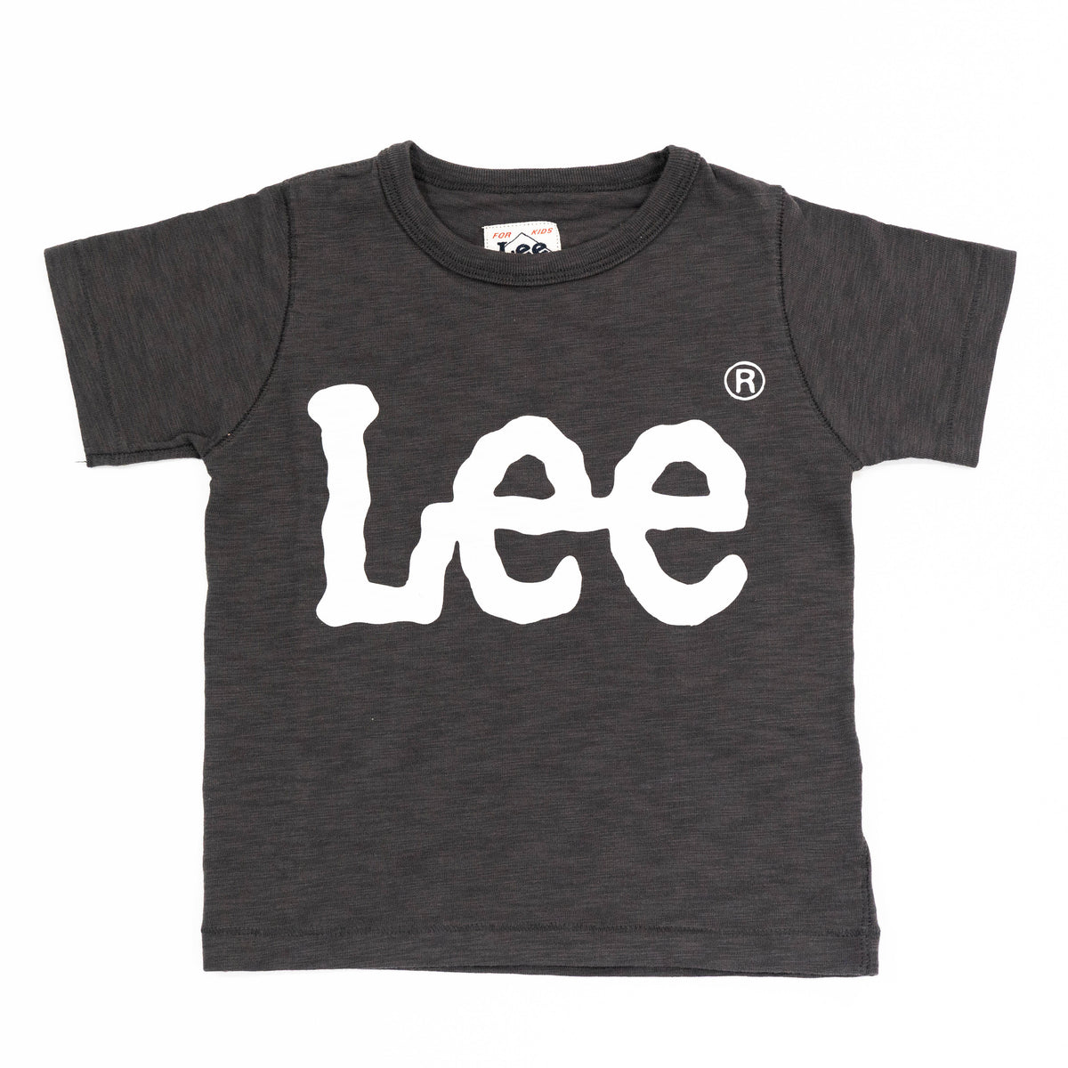 【送料無料！】【国内正規品】LEE　LOGO PRINT TEE   KIDS   ロゴTシャツ    ネイビー   ブラック   ナチュラル   グレー LK0407  100cm～140cm