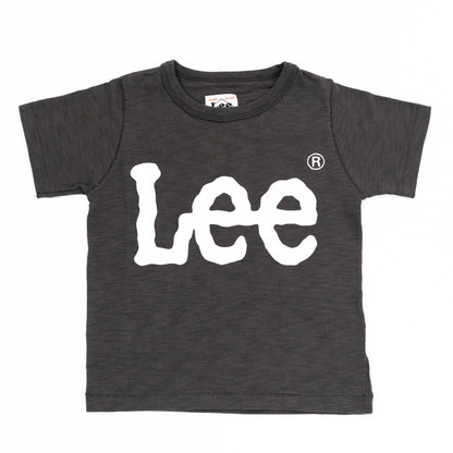 【送料無料！】【国内正規品】LEE　LOGO PRINT TEE   KIDS   ロゴTシャツ    ネイビー   ブラック   ナチュラル   グレー LK0407  100cm～140cm