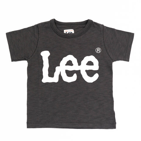 【送料無料！】【国内正規品】LEE　LOGO PRINT TEE   KIDS   ロゴTシャツ    ネイビー   ブラック   ナチュラル   グレー LK0407  100cm～140cm
