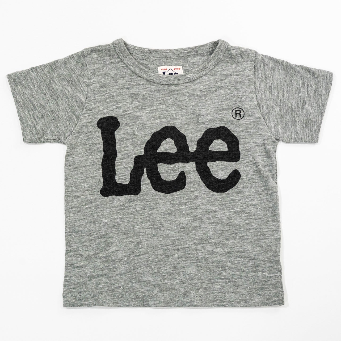【送料無料！】【国内正規品】LEE　LOGO PRINT TEE   KIDS   ロゴTシャツ    ネイビー   ブラック   ナチュラル   グレー LK0407  100cm～140cm