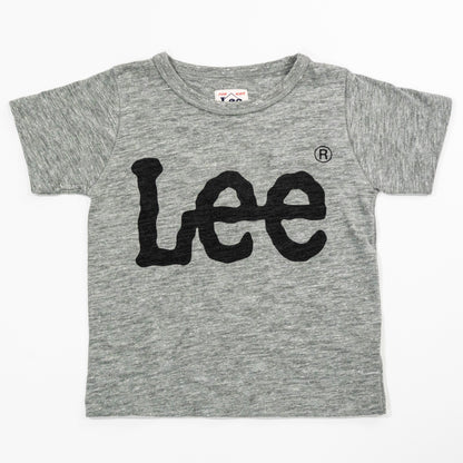 【送料無料！】【国内正規品】LEE　LOGO PRINT TEE   KIDS   ロゴTシャツ    ネイビー   ブラック   ナチュラル   グレー LK0407  100cm～140cm