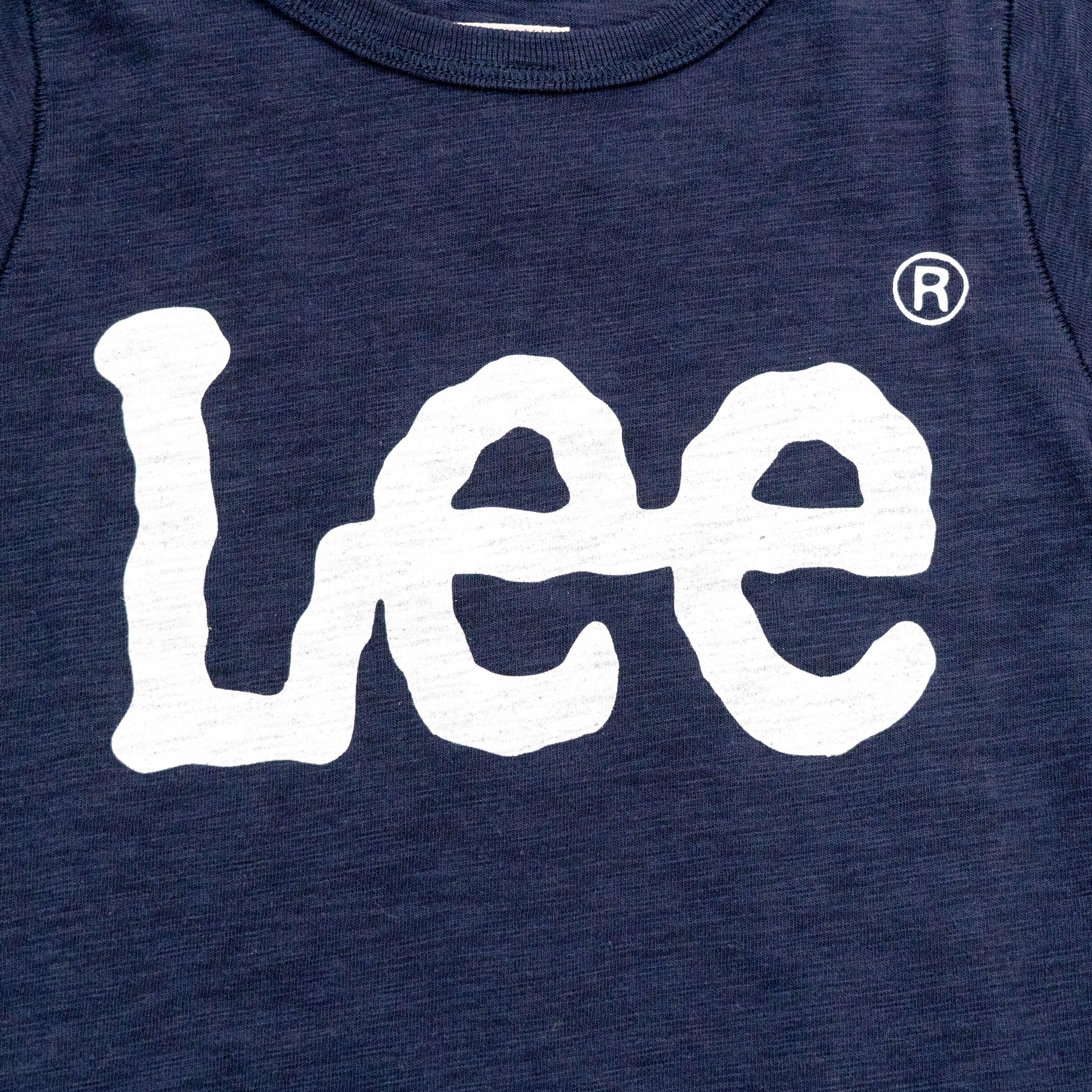 【送料無料！】【国内正規品】LEE　LOGO PRINT TEE   KIDS   ロゴTシャツ    ネイビー   ブラック   ナチュラル   グレー LK0407  100cm～140cm