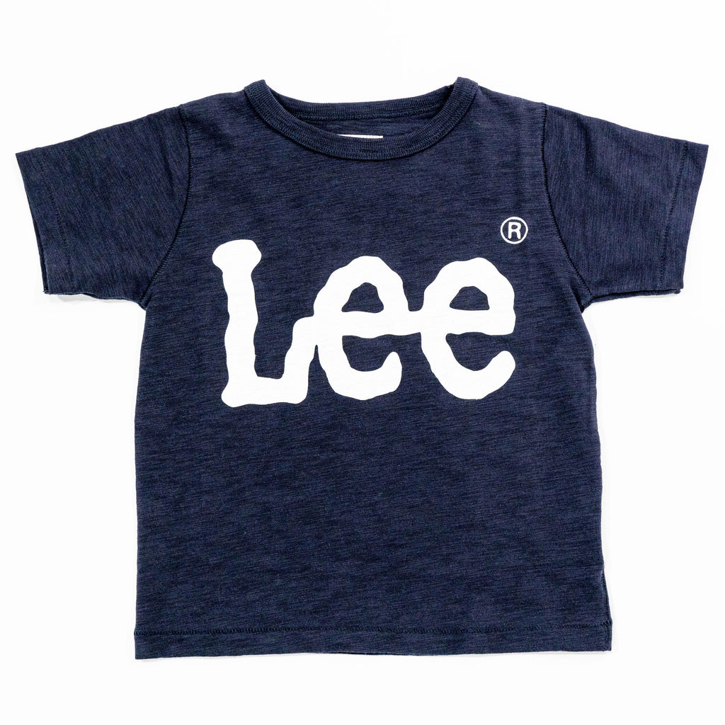 【送料無料！】【国内正規品】LEE　LOGO PRINT TEE   KIDS   ロゴTシャツ    ネイビー   ブラック   ナチュラル   グレー LK0407  100cm～140cm