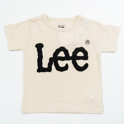 【送料無料！】【国内正規品】LEE　LOGO PRINT TEE   KIDS   ロゴTシャツ    ネイビー   ブラック   ナチュラル   グレー LK0407  100cm～140cm