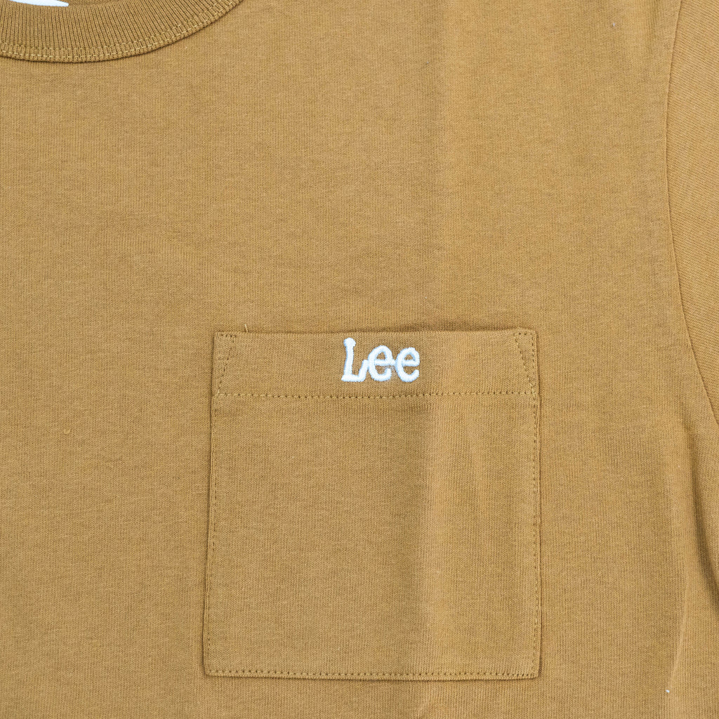 【送料無料！】【国内正規品】LEE POCKET T－SHIRT マスタード レッド ミント S M ユニセックス LT2802
