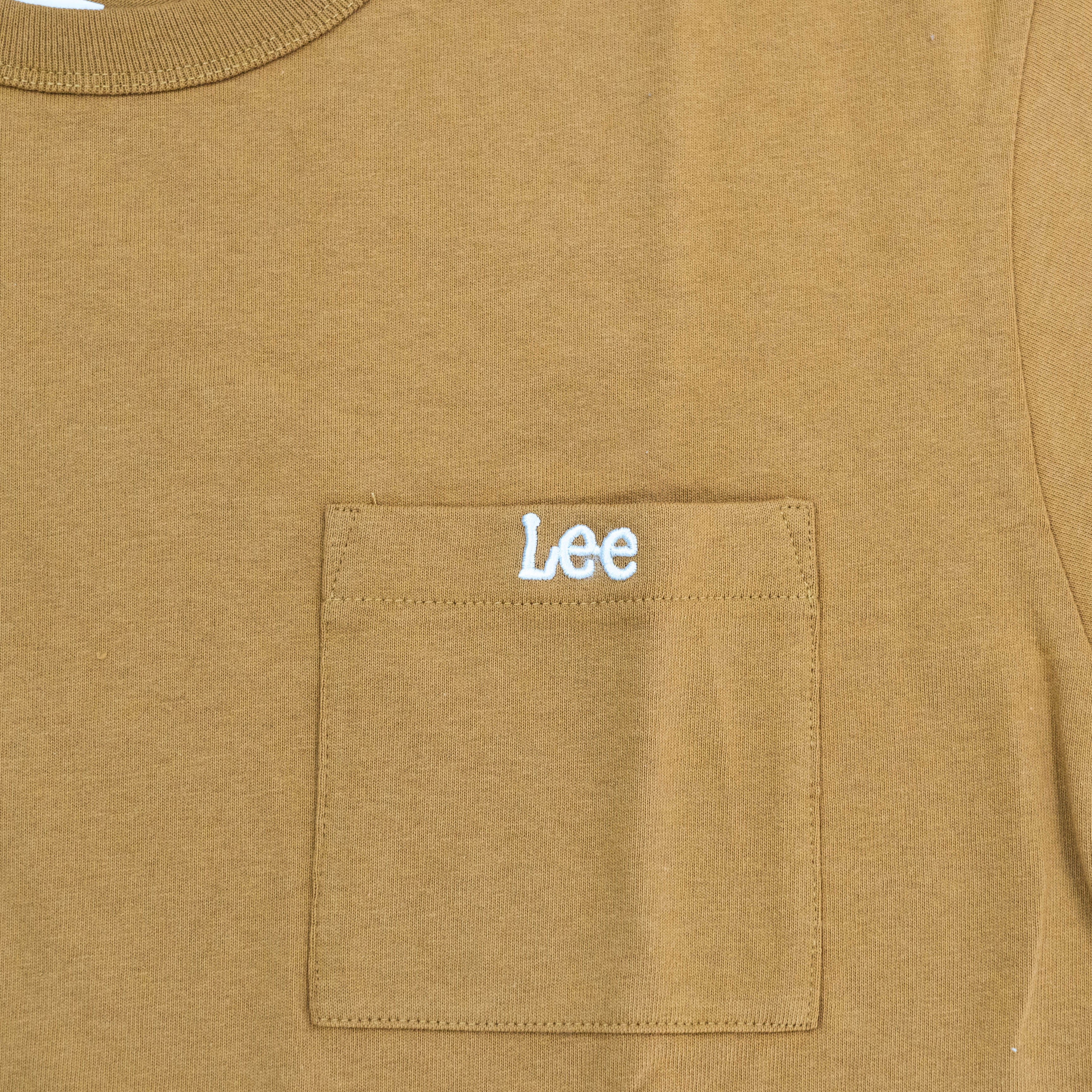 【送料無料！】【国内正規品】LEE POCKET T－SHIRT マスタード レッド ミント S M ユニセックス LT2802