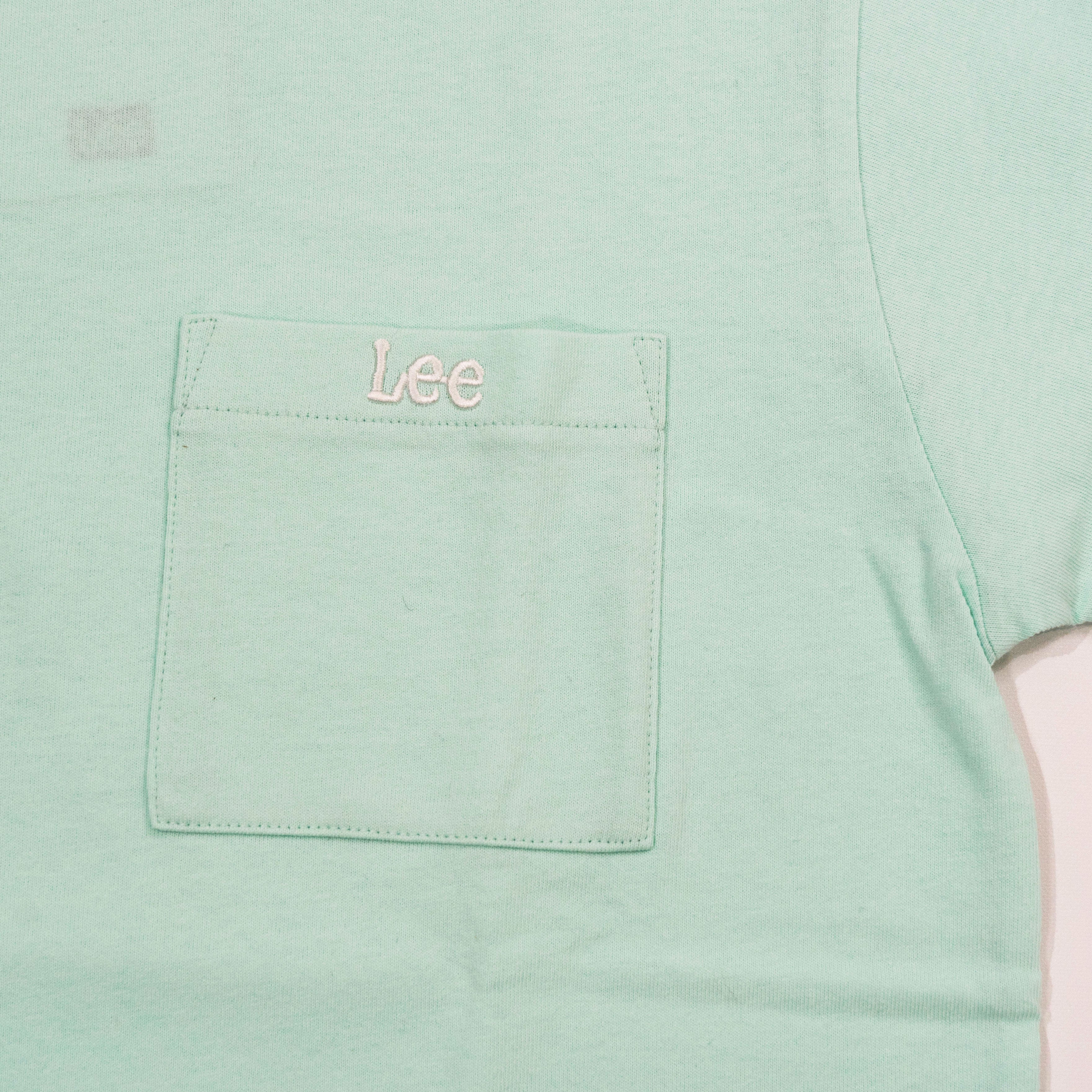 【送料無料！】【国内正規品】LEE POCKET T－SHIRT マスタード レッド ミント S M ユニセックス LT2802