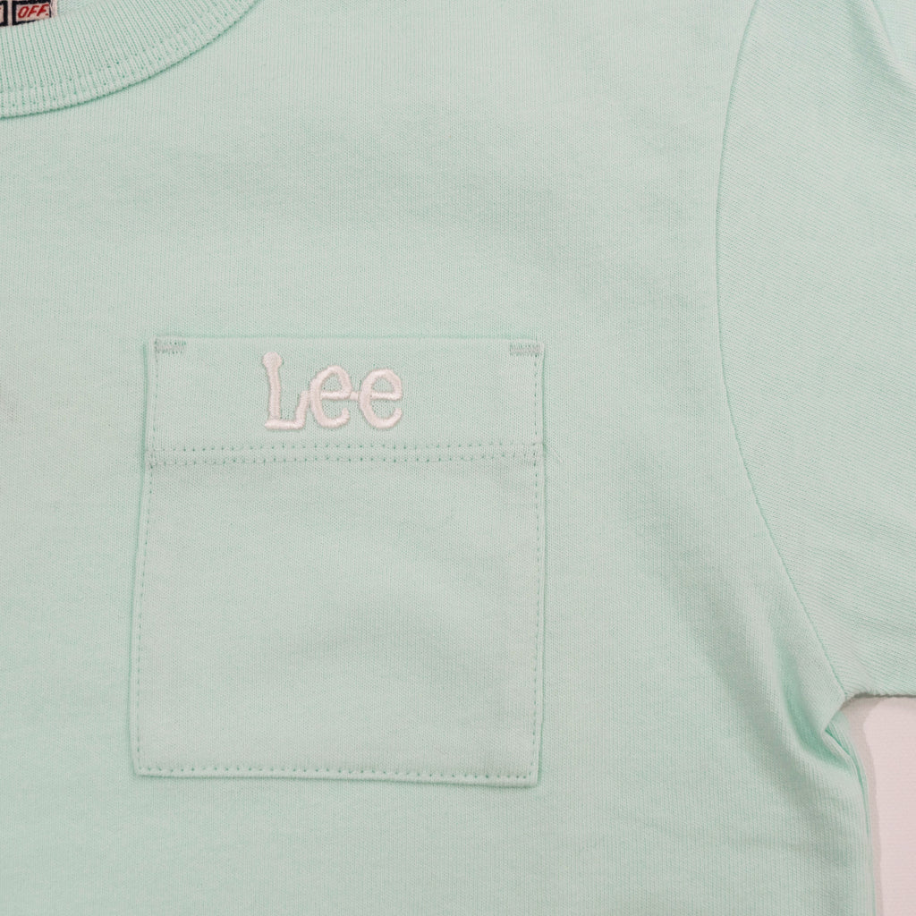 【送料無料！】【国内正規品】Lee ポケットＴシャツ 120cm〜150cm レッド ミント オレンジ ホワイト キッズ LK0622