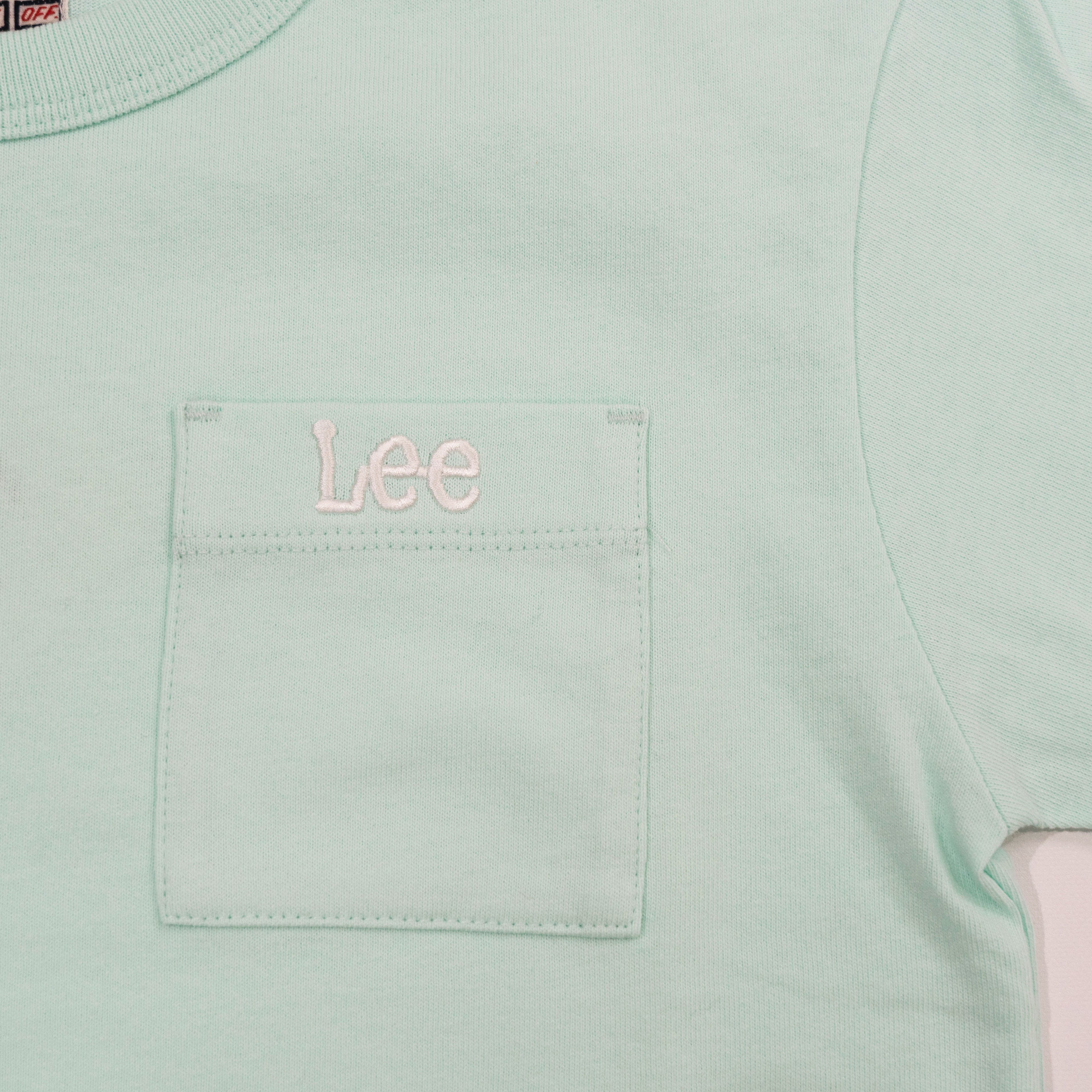 【送料無料！】【国内正規品】Lee ポケットＴシャツ 120cm〜150cm レッド ミント オレンジ ホワイト キッズ LK0622