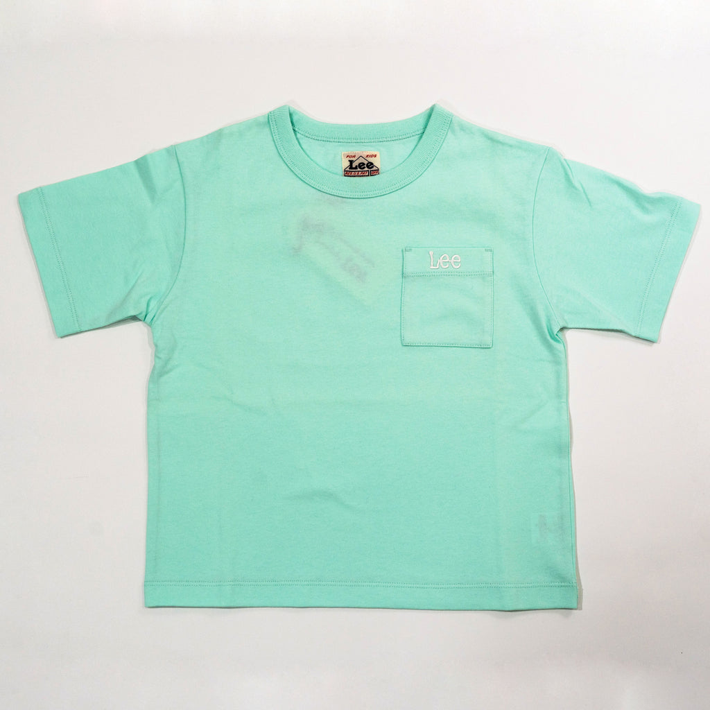 【送料無料！】【国内正規品】Lee ポケットＴシャツ 120cm〜150cm レッド ミント オレンジ ホワイト キッズ LK0622